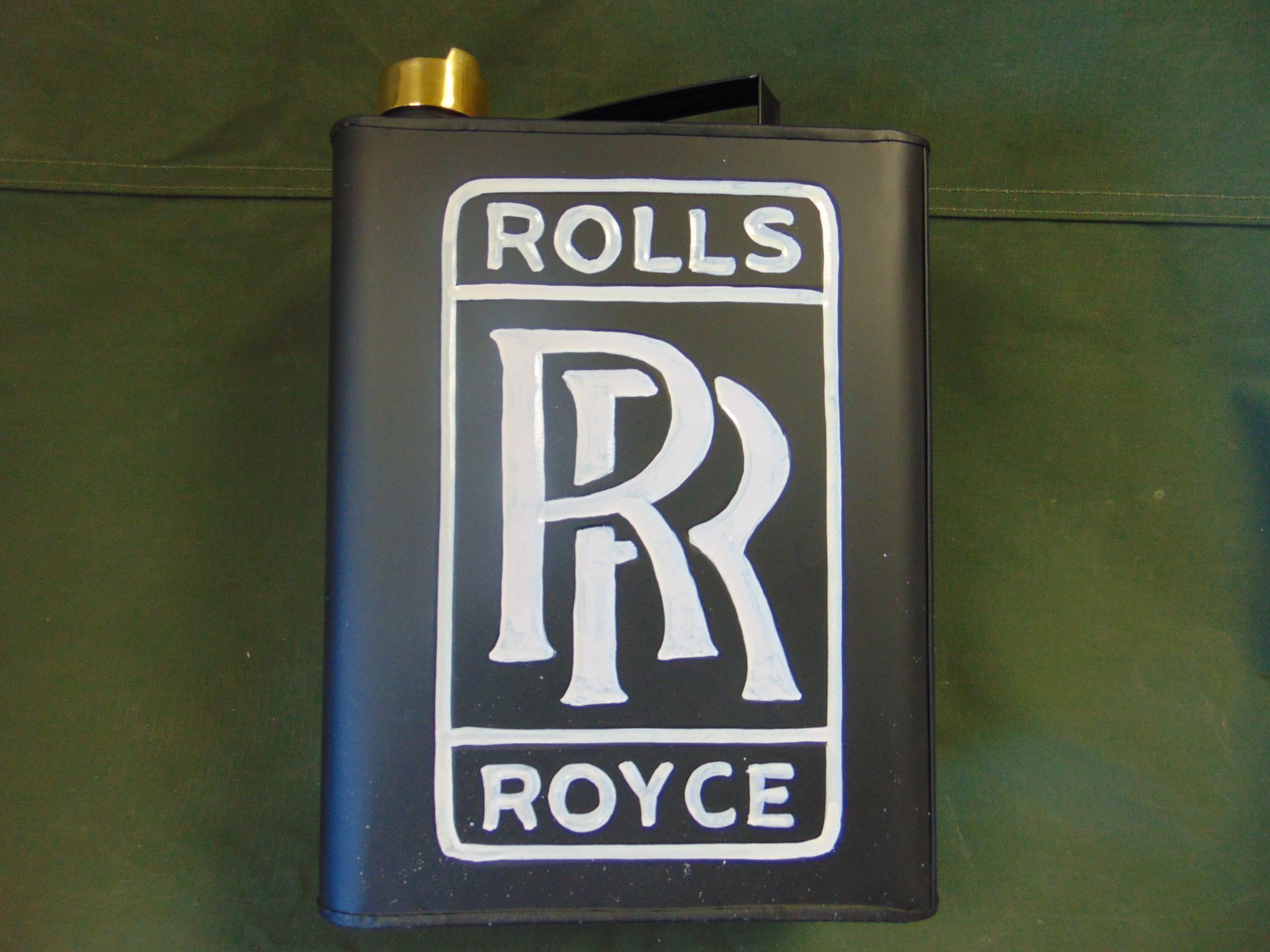 ROLLS ROYCE 1 GALL PETROL/OIL CAN WITH BRASS CAP - Image 2 of 4