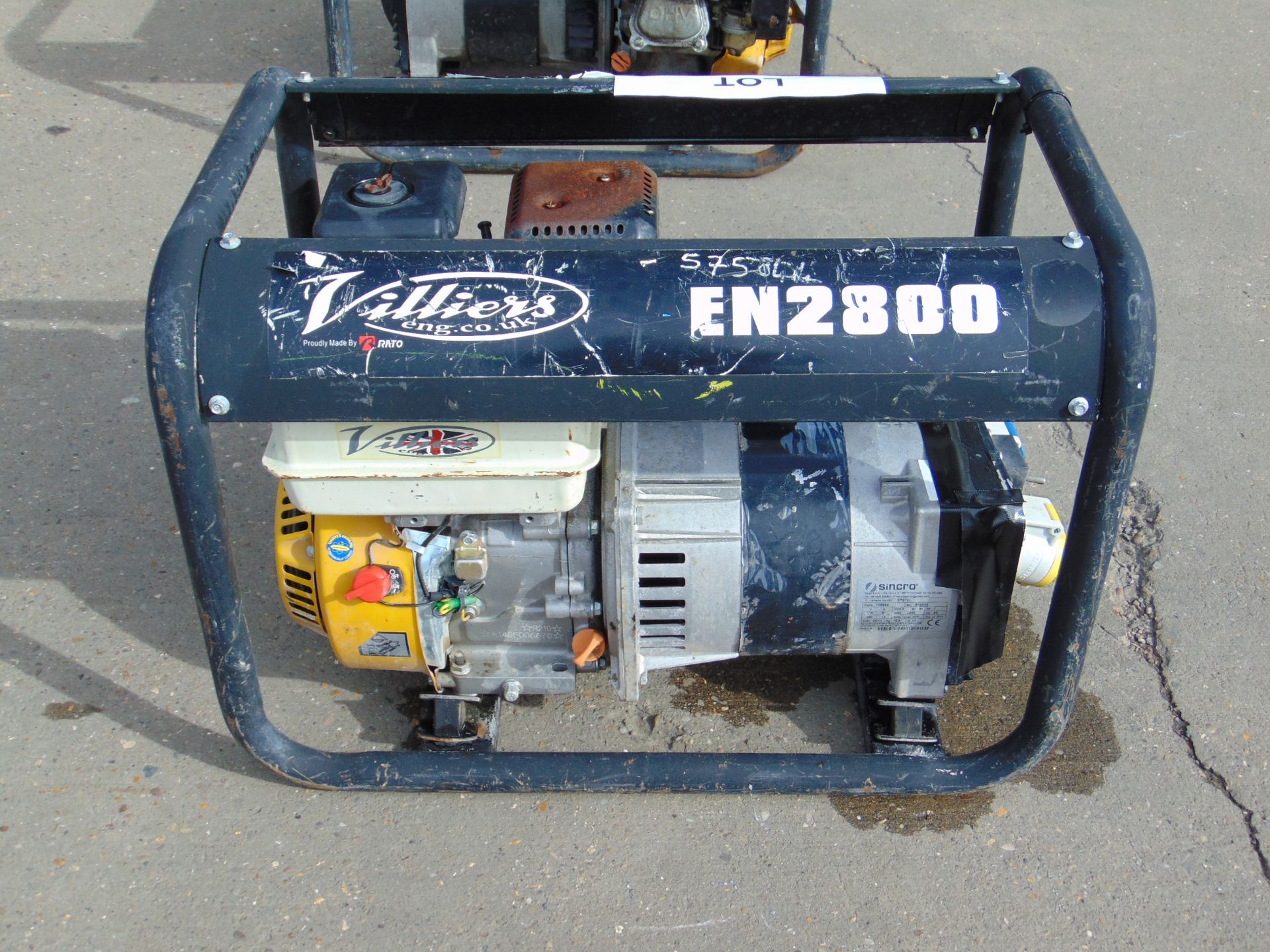 VILLIERS EN 2800 240/110 VOLT GENERATOR - Image 2 of 4