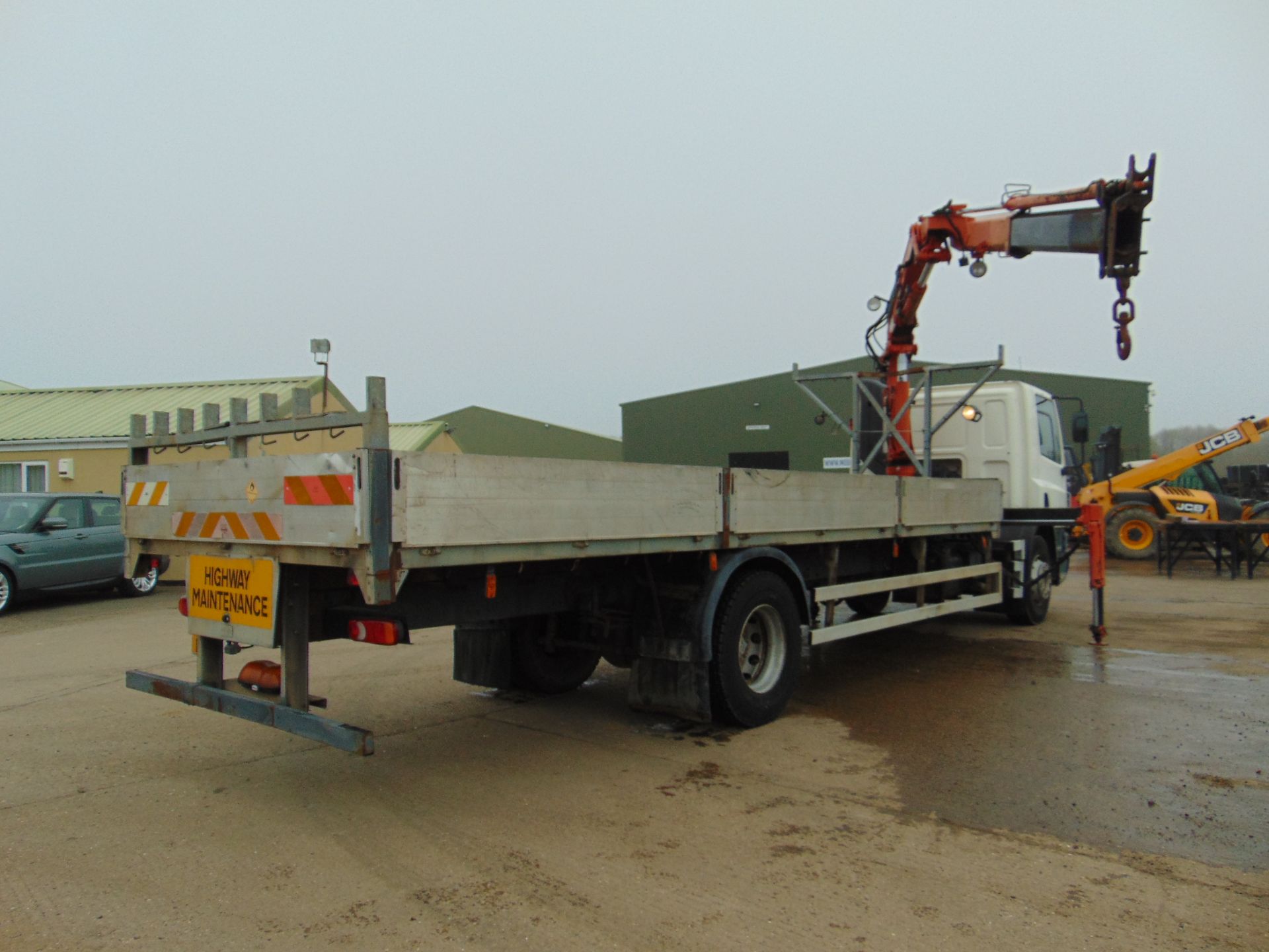 DAF CF 65.220 18 Tonne 24 ft Dropside c/w Terex Atlas 105.2 Crane ONLY 67,500 Miles From Govt Dept - Image 7 of 29