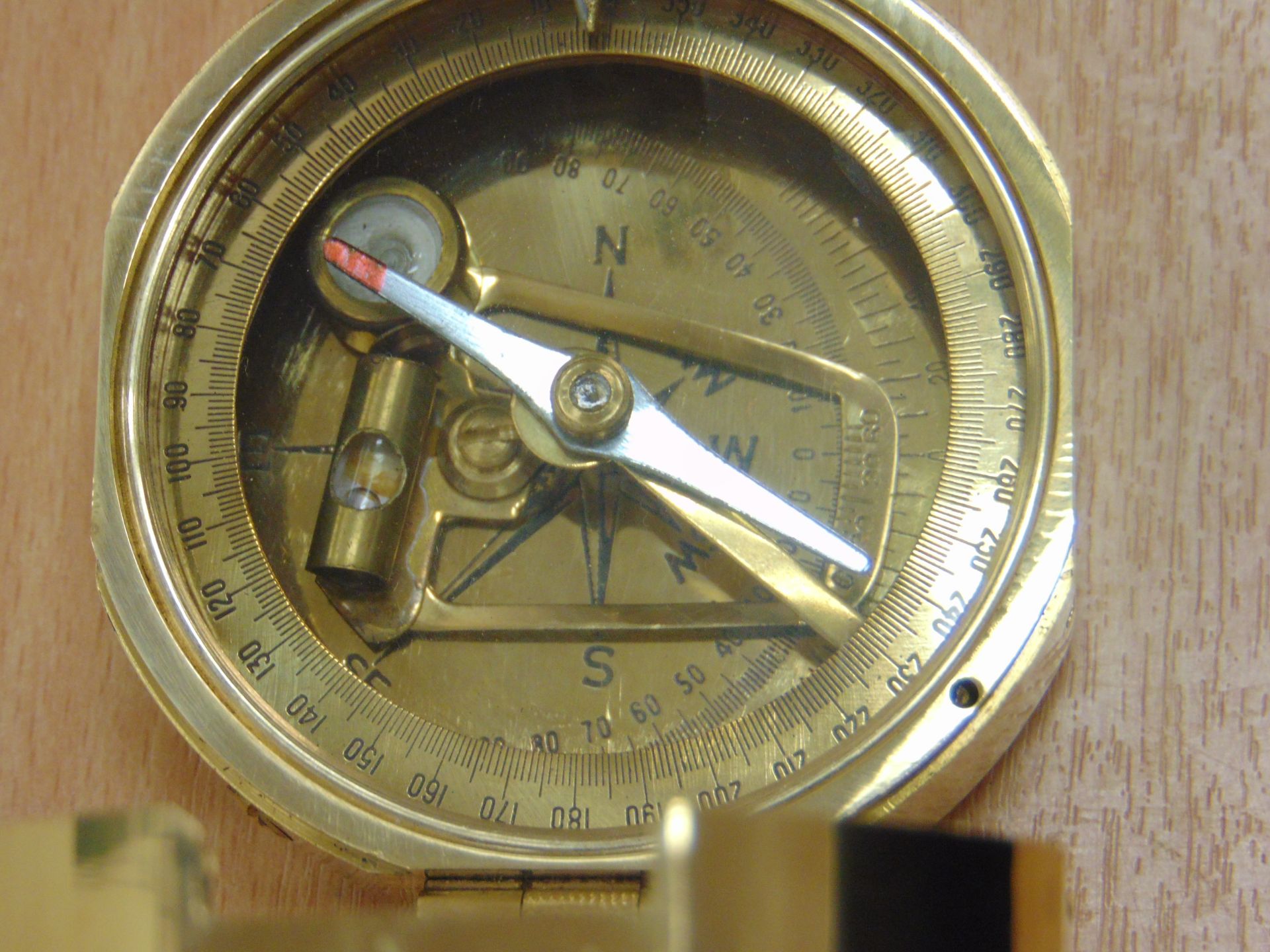 VERY NICE STANLEY BRASS PRISMATIC COMPASS REPRO - Image 4 of 11