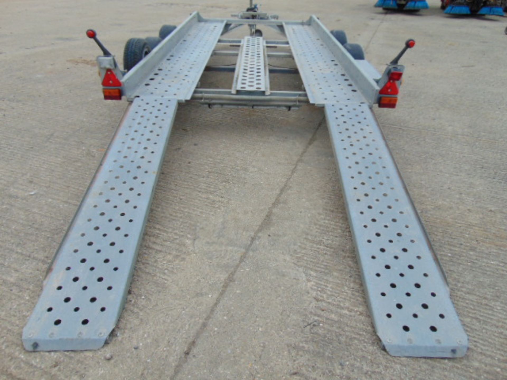Ifor Williams Twin Axle Car Transporter Trailer c/w Pull Out Ramps - Image 11 of 16