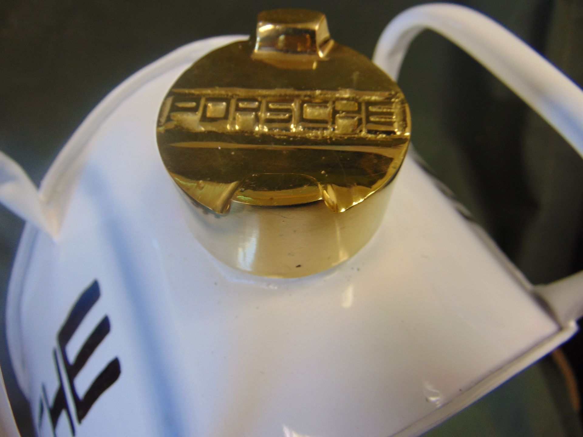 PORSCHE 1 GALL PETROL/ OIL CAN WITH BRASS CAP - UNUSED - Image 4 of 4