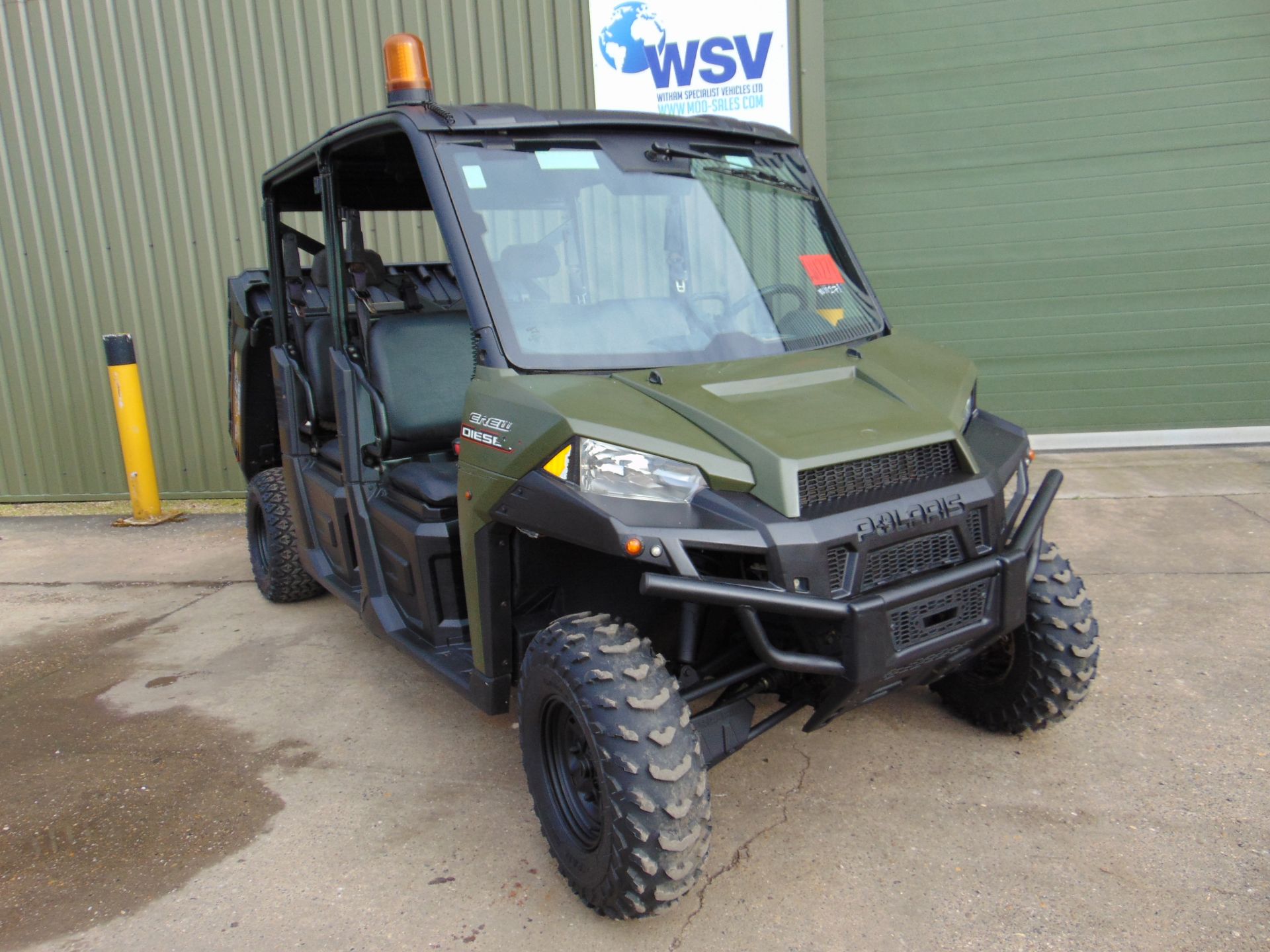 Polaris Ranger Crew Cab Diesel Utility Vehicle 1,190 Hrs only from Govt Dept - Image 10 of 25