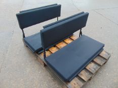 2 x Exmoor Trim Land Rover Defender Fold Down Rear Bench Seats as shown