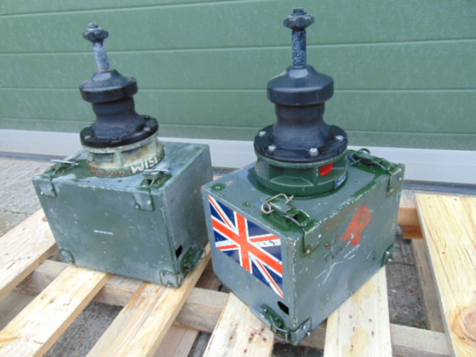 2 x Land Rover ATU Wing Boxes Complete with Aerial Bases - Image 2 of 3