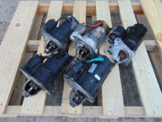 5 x Land Rover Starter Motors as shown