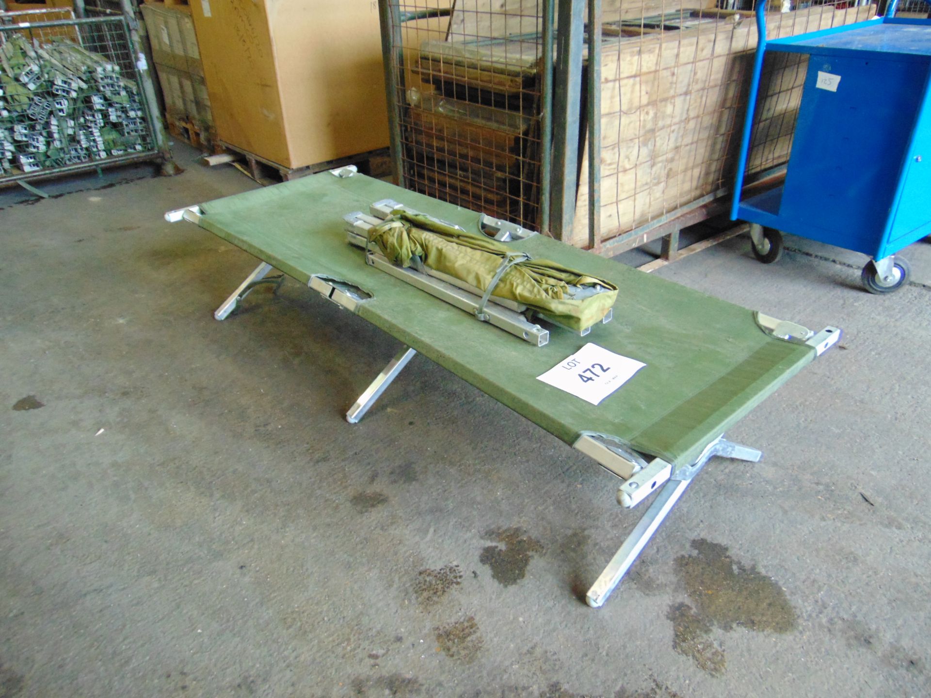 2X MOD ISSUE LIGHWEIGHT CAMP BEDS SERVICEABLE CONDITION. - Image 2 of 3