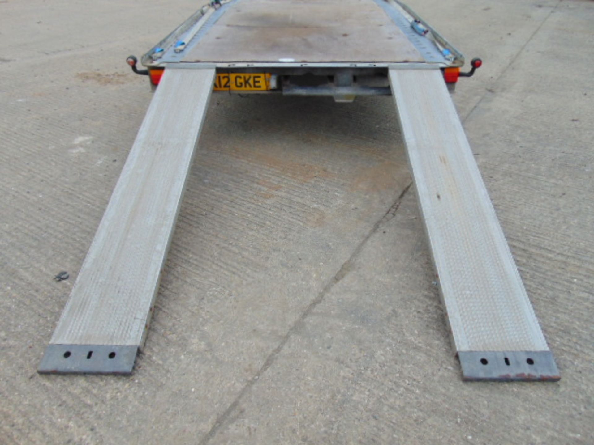 Brian James Twin Axle Car Transporter Trailer c/w Pull Out Ramps - Image 11 of 13