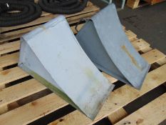 2 x Heavy Duty Steel Wheel Chocks