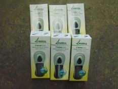 6X LUMENA SOLAR/WIND UP TORCHES TRIPLE FUNCTION