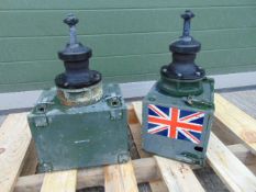 2 x Land Rover ATU Wing Boxes Complete with Aerial Bases