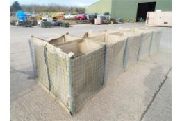 5m x 1.6m x 1m Hesco Mil 31311 10 Section Defensive Barrier