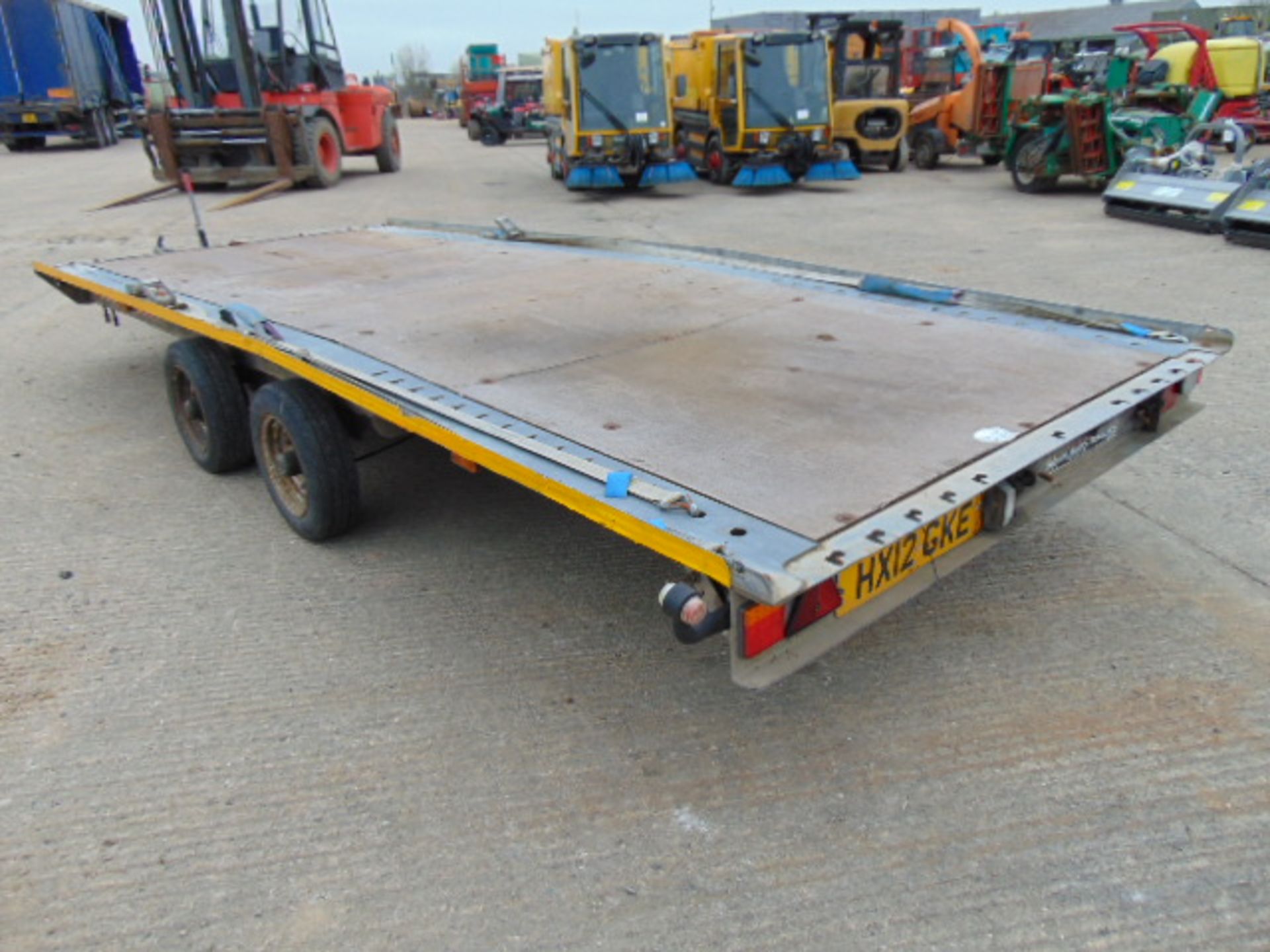 Brian James Twin Axle Car Transporter Trailer c/w Pull Out Ramps - Image 4 of 13