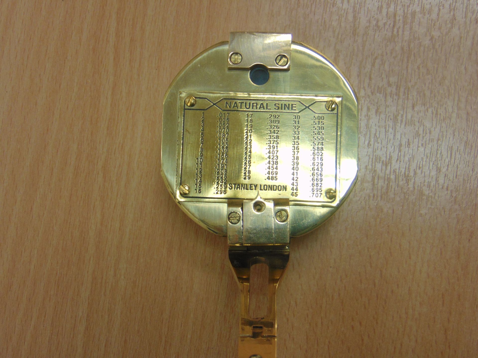 VERY NICE STANLEY BRASS PRISMATIC COMPASS REPRO - Image 9 of 11