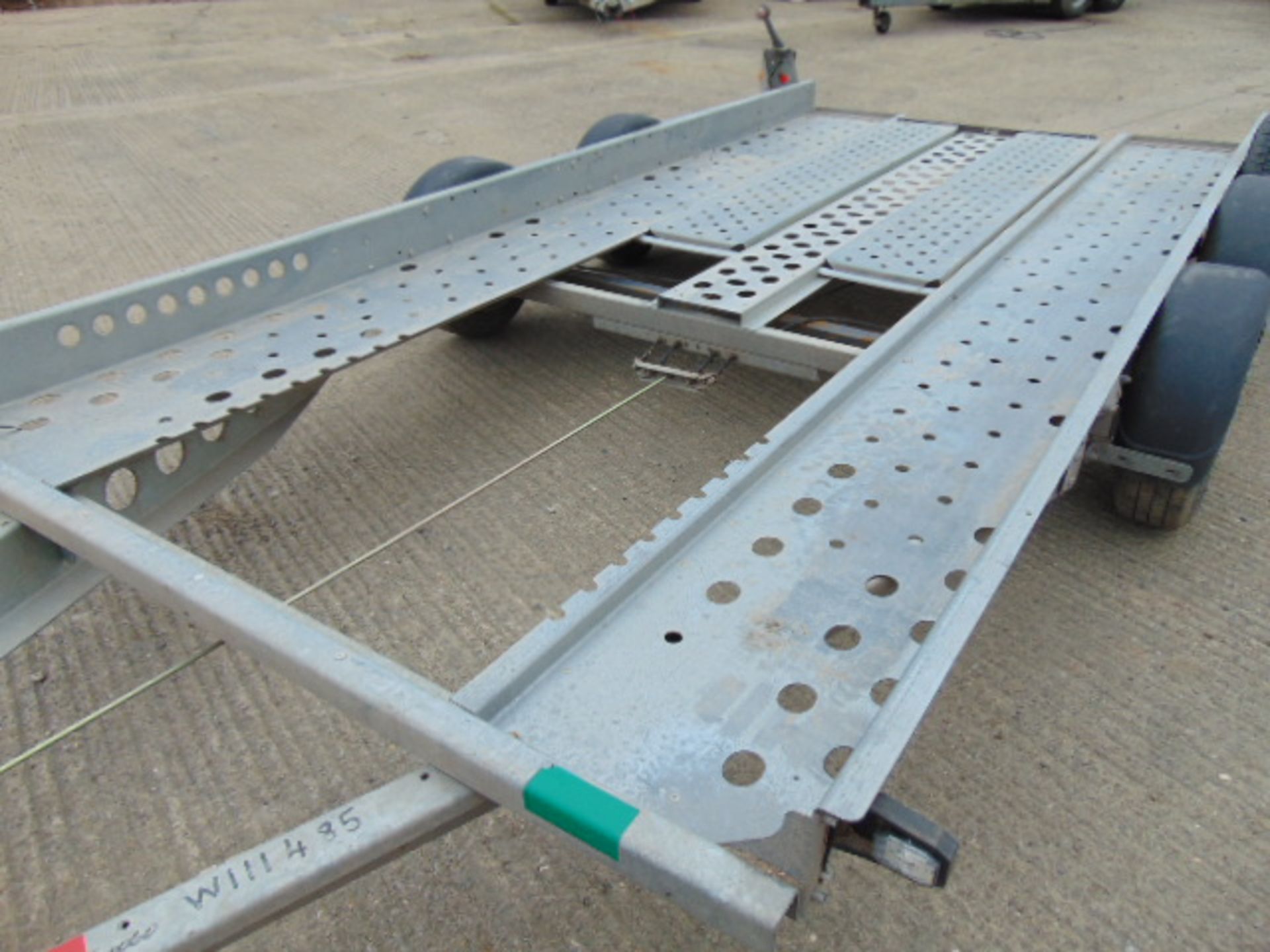 Ifor Williams Twin Axle Car Transporter Trailer c/w Pull Out Ramps - Image 9 of 16