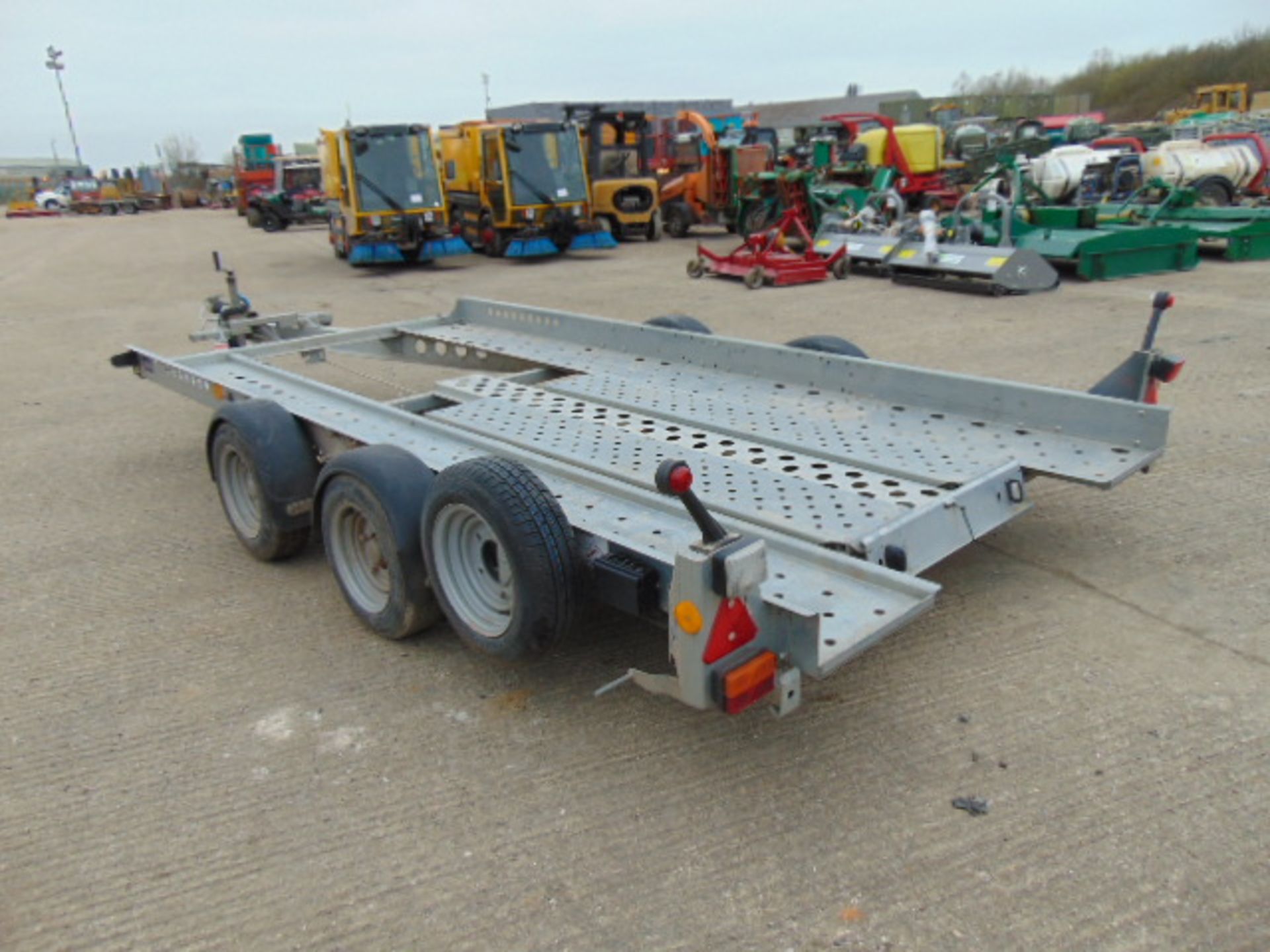 Ifor Williams Twin Axle Car Transporter Trailer c/w Pull Out Ramps - Image 7 of 16