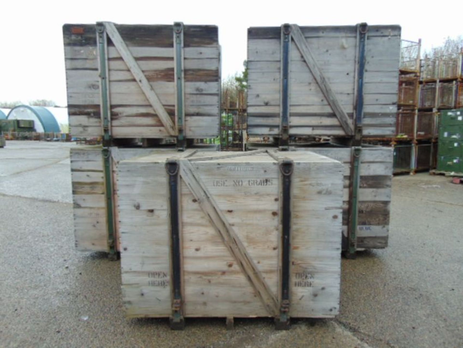 Qty 5 x Heavy Duty Engine Shipping Crate