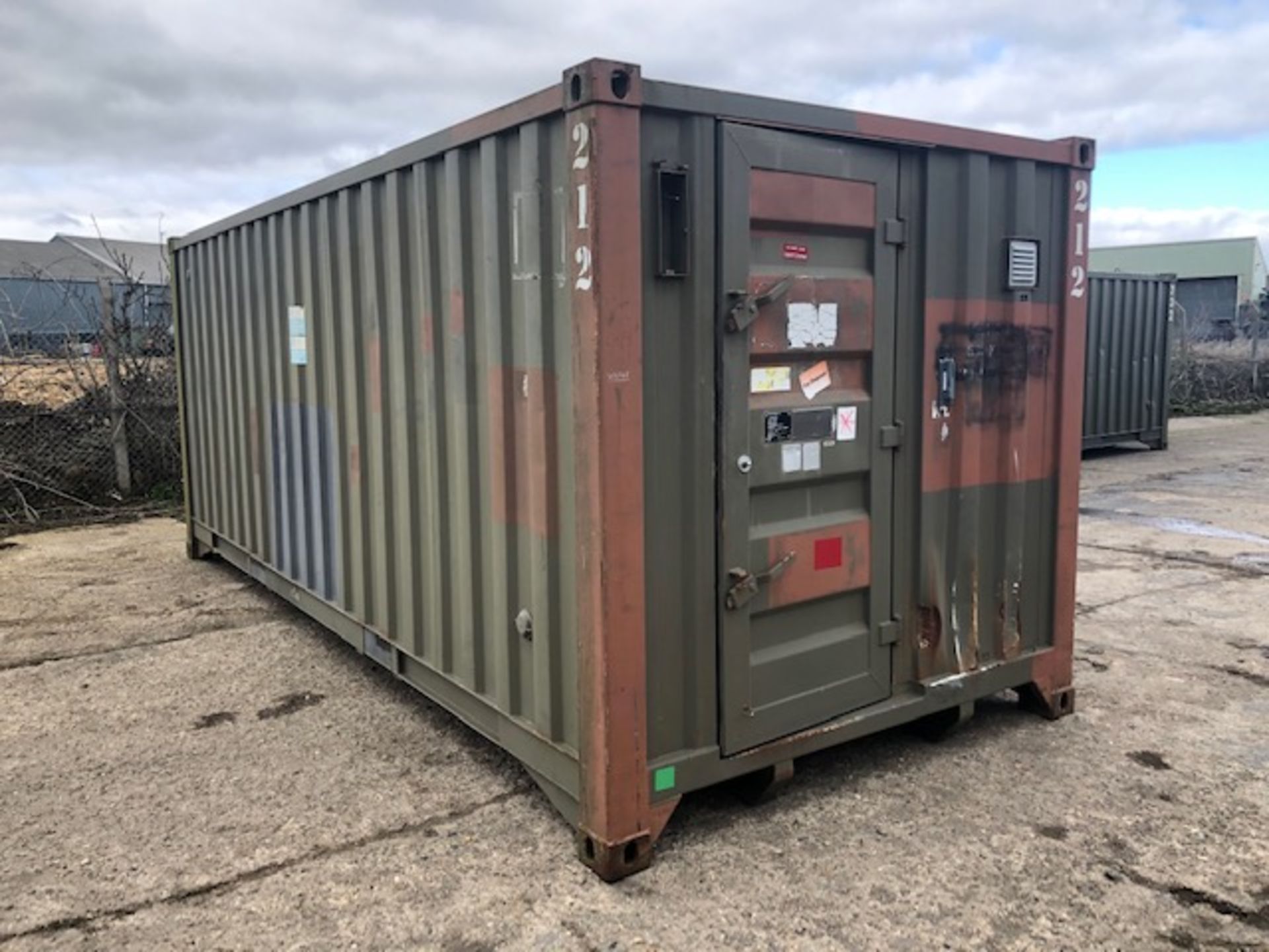 20ft Insulated ISO Container with fork handling positions, twist lock castings etc