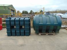 2 x Heating Oil Storage Tanks inc Titan 1225L & Harlequin 2500L