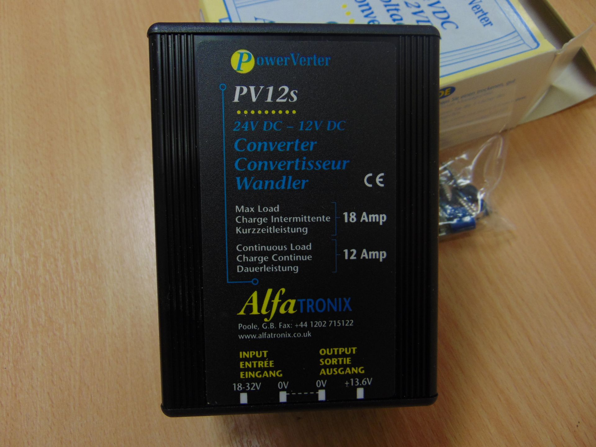 ALFATRONIX 24 VOLT TO 12 VOLT DC CONVERTER FOR USE IN HGV VEHICLES ETC. - Image 2 of 4