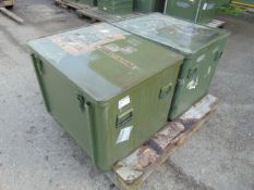 2 x Large Aluminium Storage Boxes