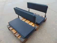 2 x Exmoor Trim Land Rover Defender Fold Down Rear Bench Seats as shown