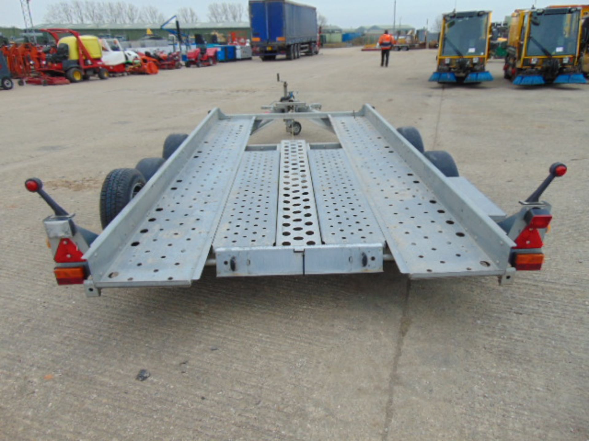 Ifor Williams Twin Axle Car Transporter Trailer c/w Pull Out Ramps - Image 6 of 16