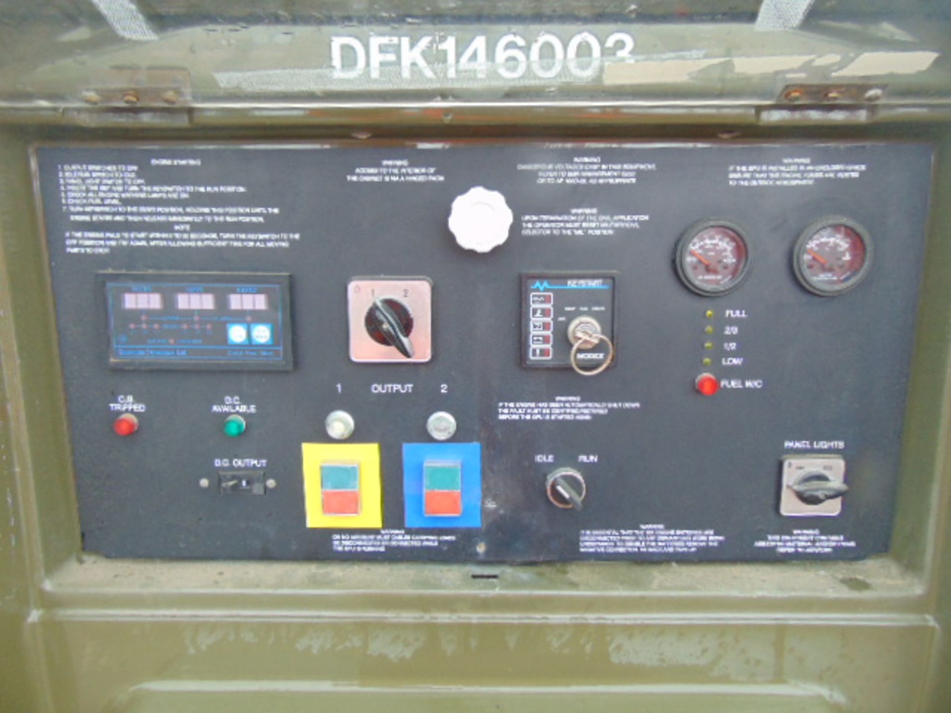 Ex Uk Royal Air Force Trailer Mounted 25 KVA Generator - Image 9 of 15