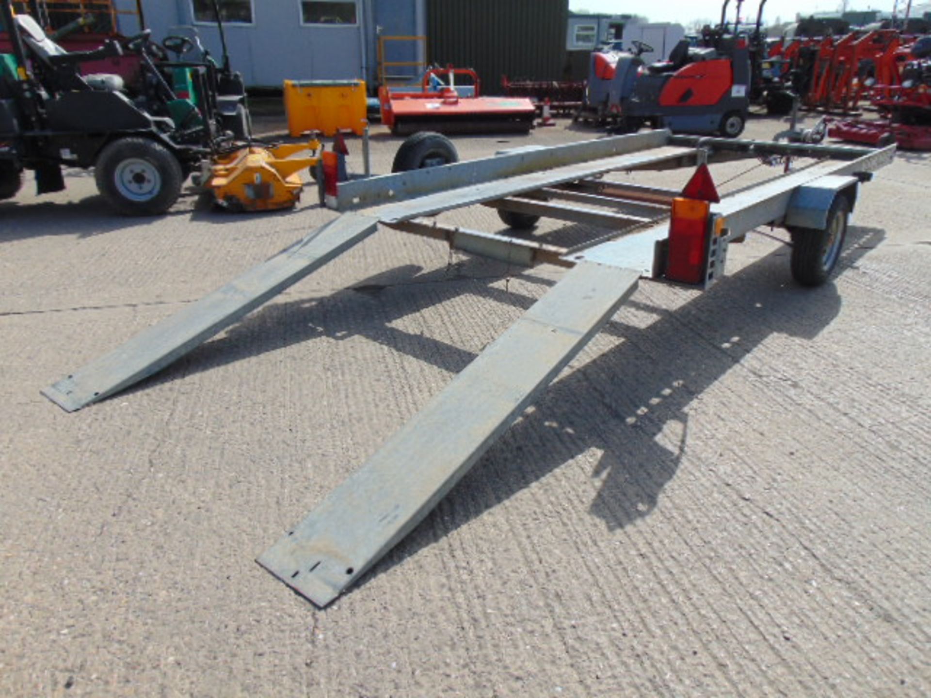 Brian James Single Axle Car Transporter Trailer C/W Ramps - Image 10 of 14