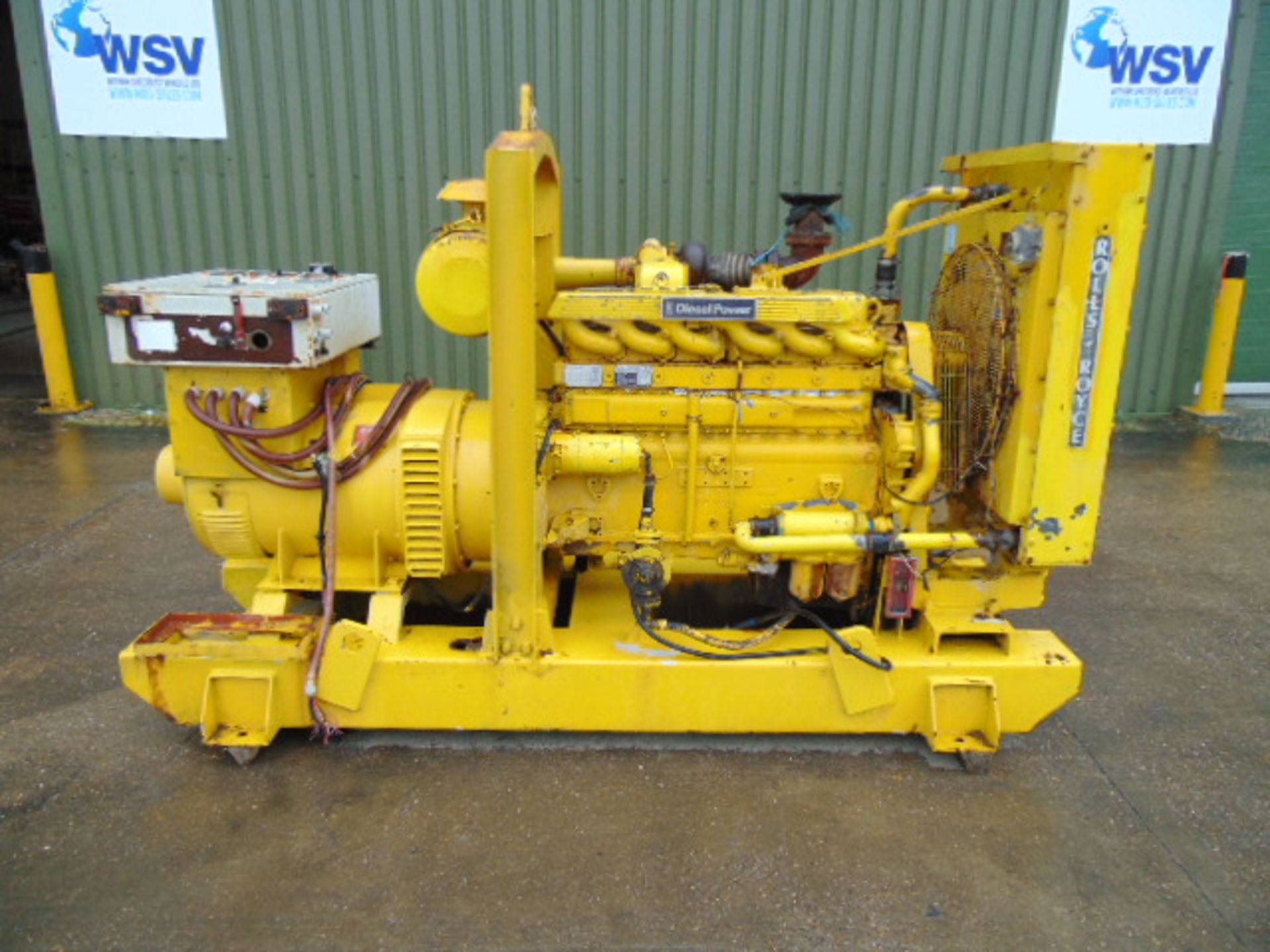 Rolls Royce Diesel Newage Stamford 125KVA Generator with Shannon Power control panel ONLY 141 HOURS!