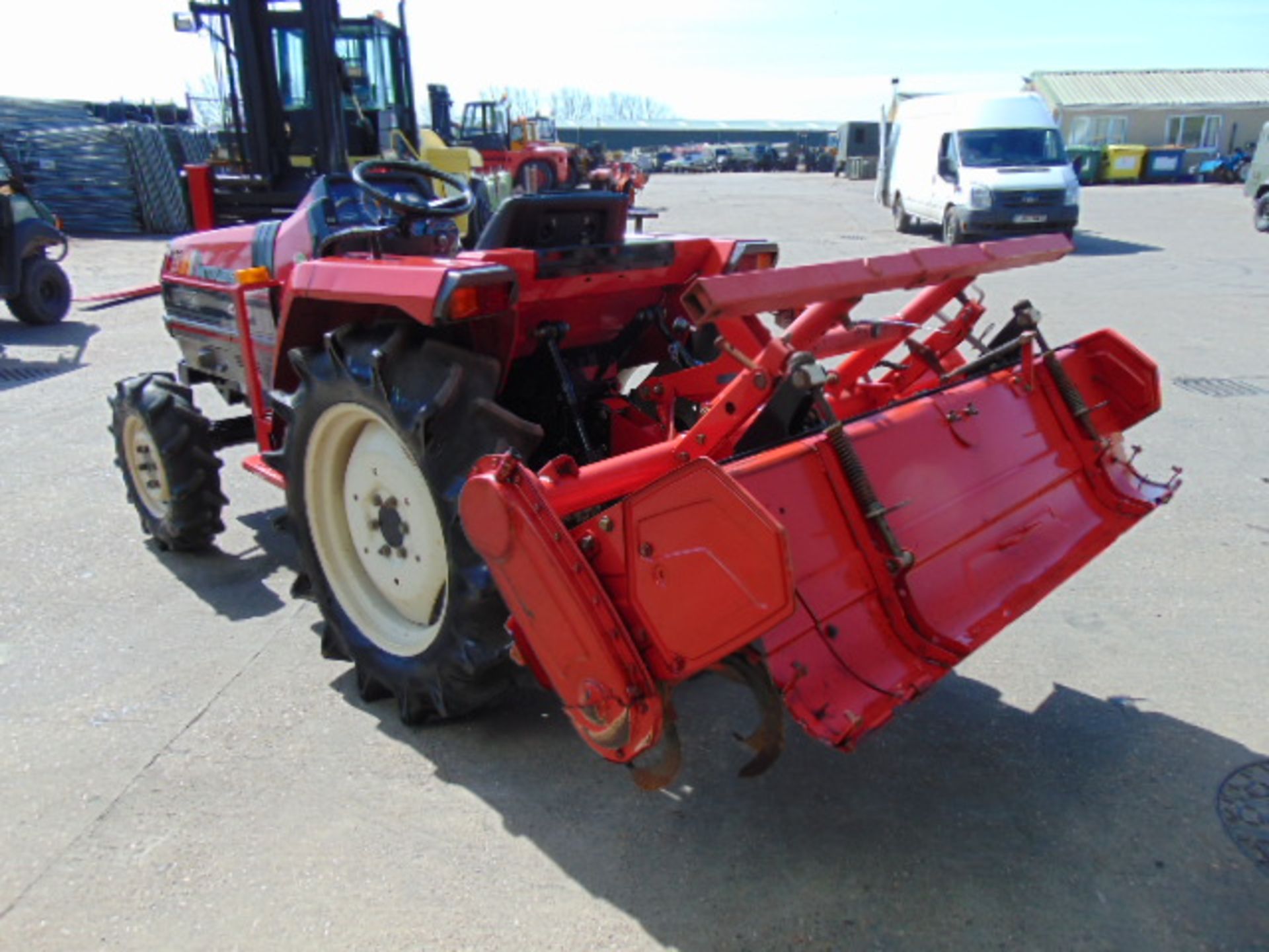 Mitsubishi MT23 4x4 Compact Tractor c/w Rotavator ONLY 1,383 HOURS! - Image 8 of 21