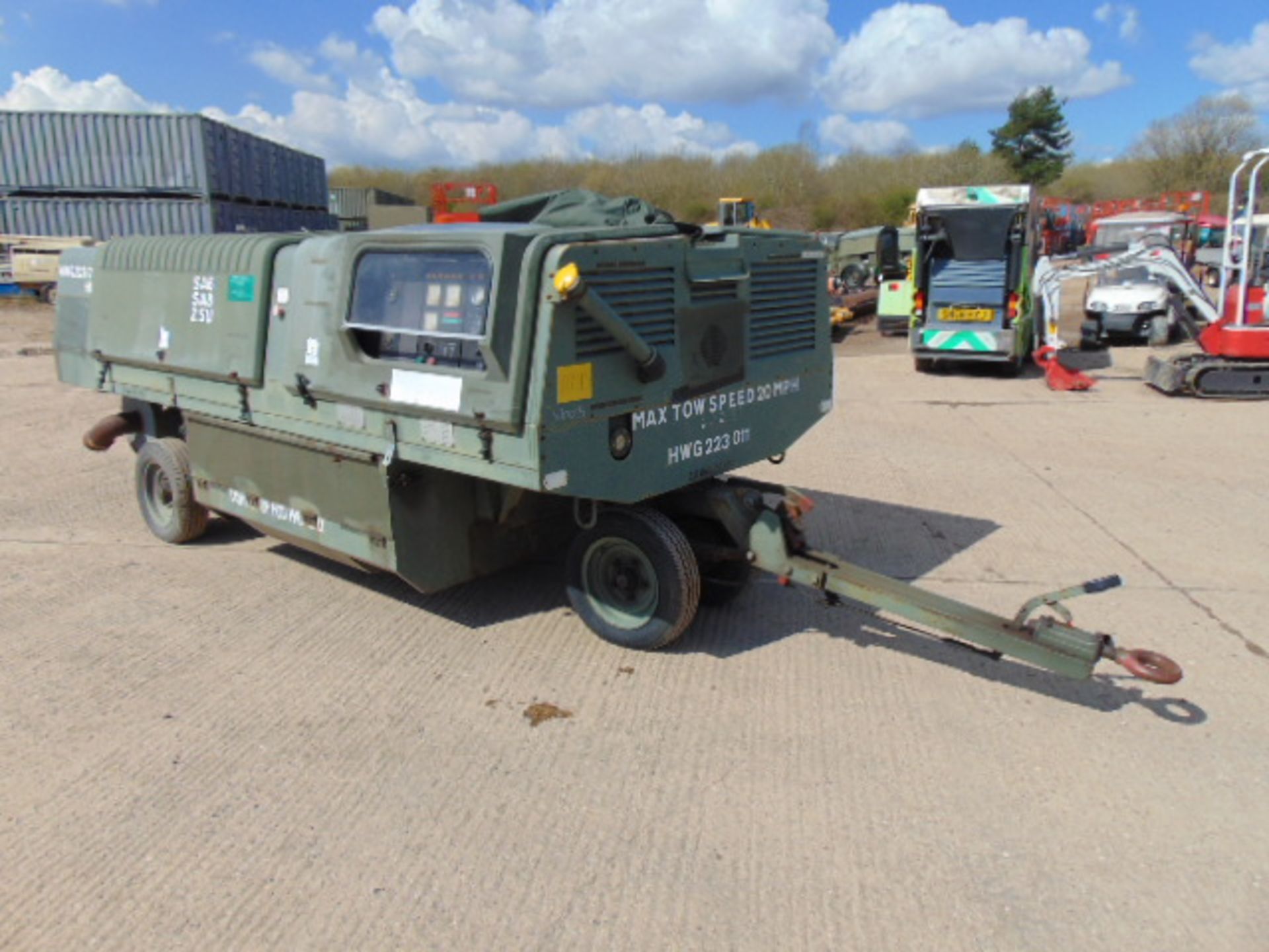 ADE Twin Axle 60 KVA 48KW Aircraft Ground Power Unit c/w Cummins Engine