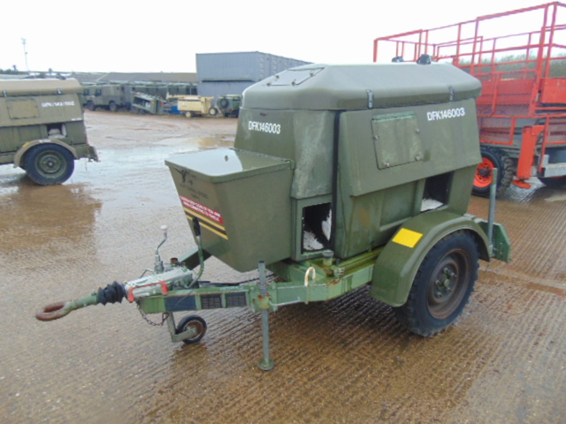 Ex Uk Royal Air Force Trailer Mounted 25 KVA Generator - Image 3 of 15