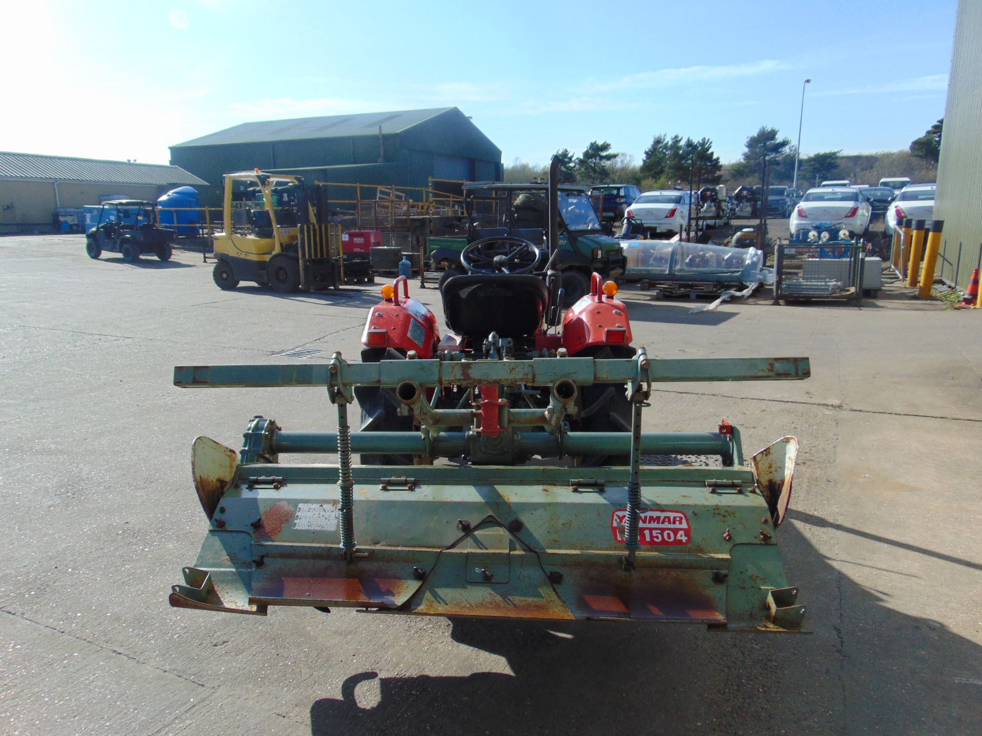 YANMAR YM1720D 4X4 COMPACT TRACTOR DIESEL WITH RS1504 ROTARVATOR 787 HOURS - Image 5 of 15