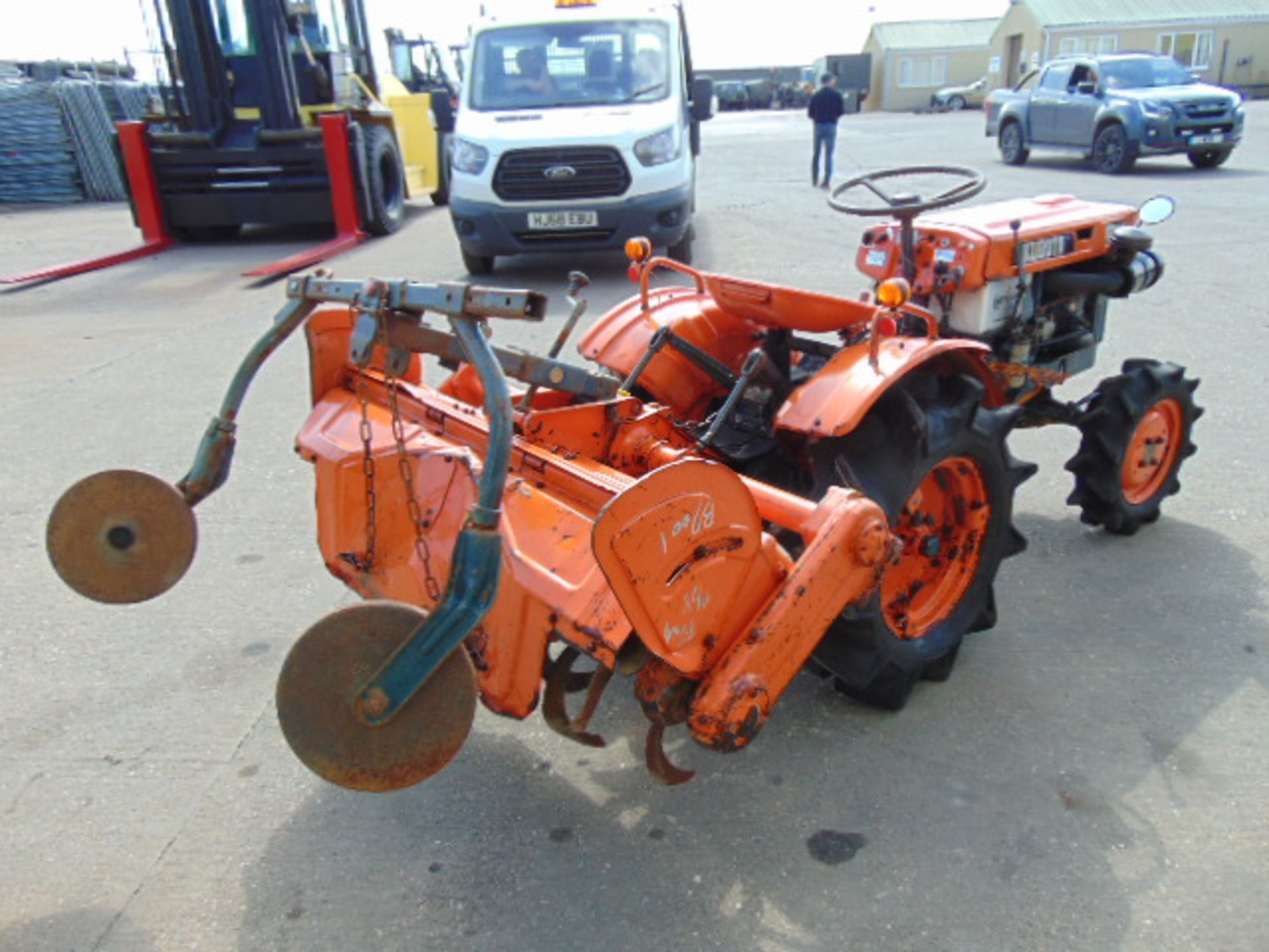 Kubota B7000 4x4 Compact Tractor c/w Rotavator - Image 9 of 19