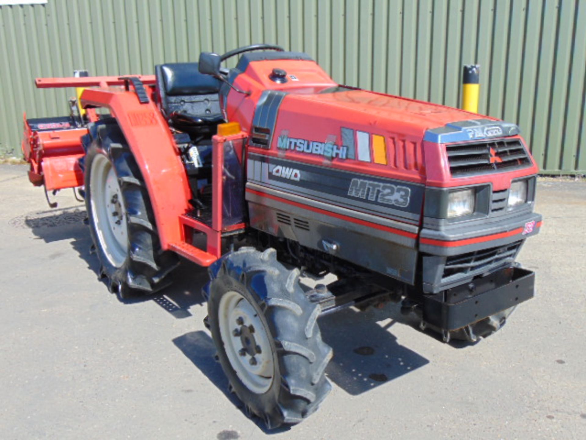 Mitsubishi MT23 4x4 Compact Tractor c/w Rotavator ONLY 1,383 HOURS! - Image 2 of 21