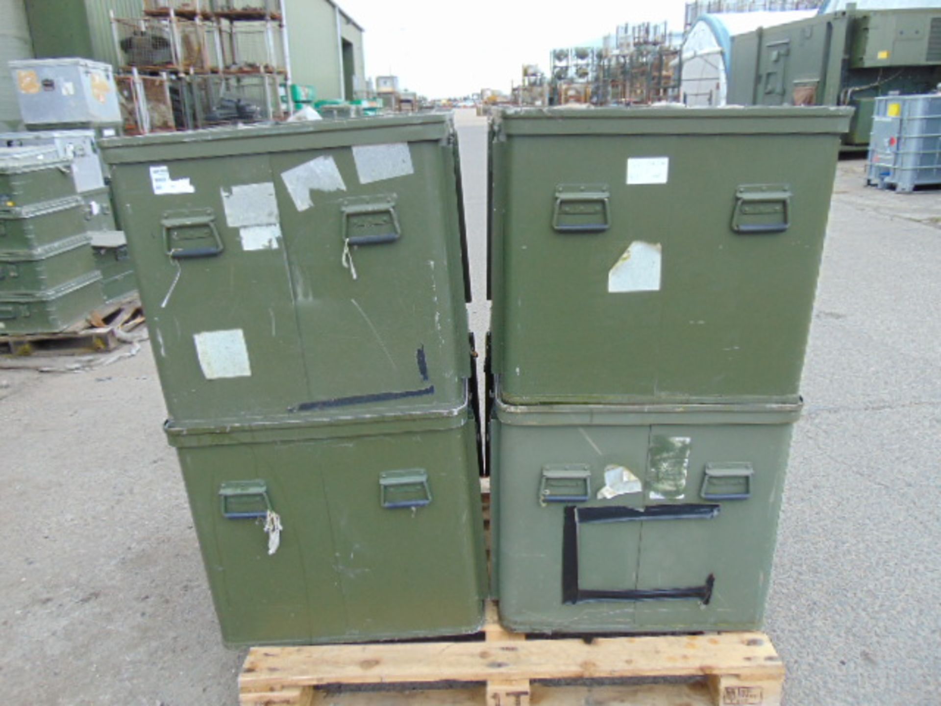 4 x Large Aluminium Storage Boxes 85 x 73 x 65 cms as shown - Image 2 of 7