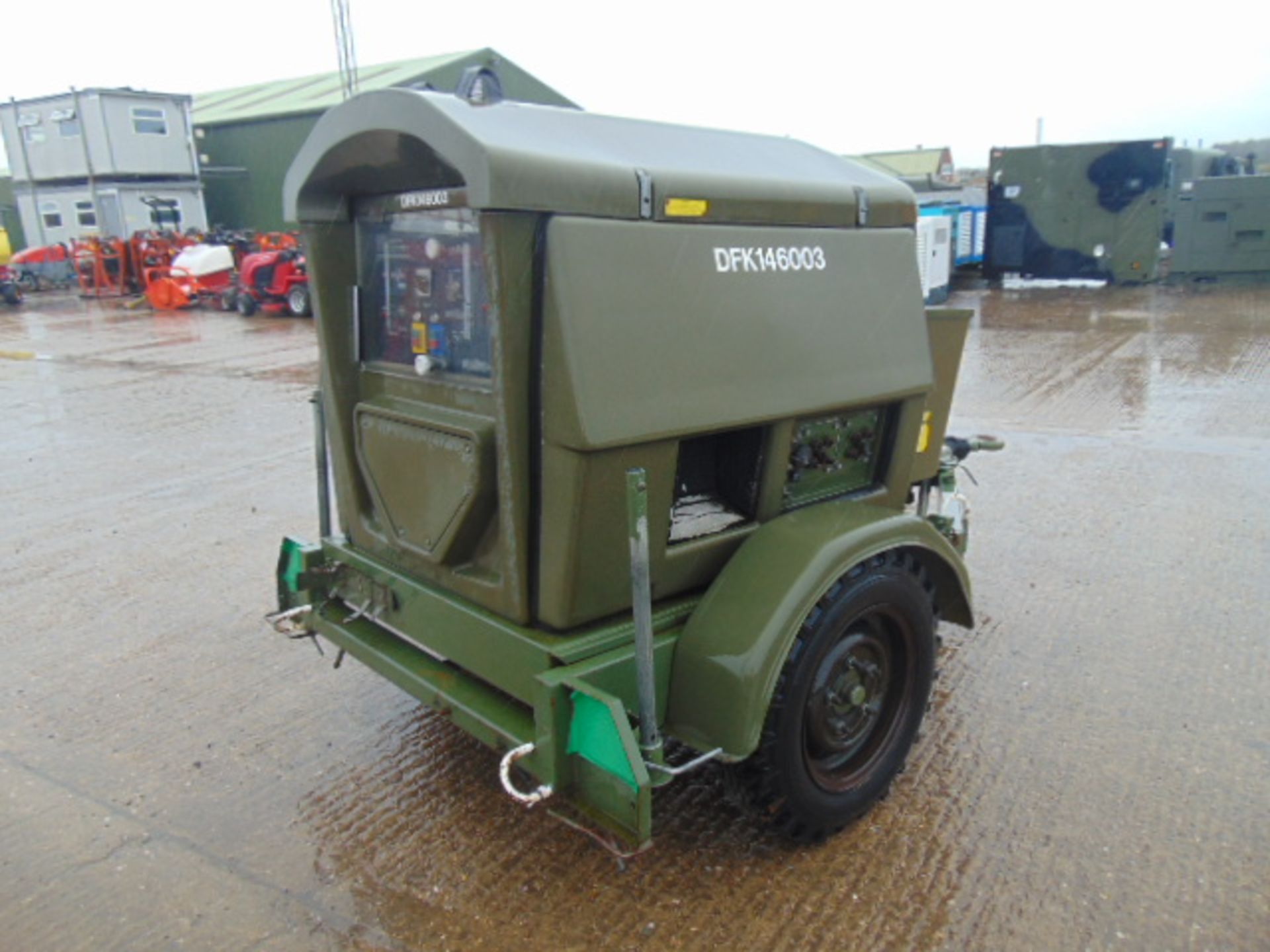 Ex Uk Royal Air Force Trailer Mounted 25 KVA Generator - Image 6 of 15