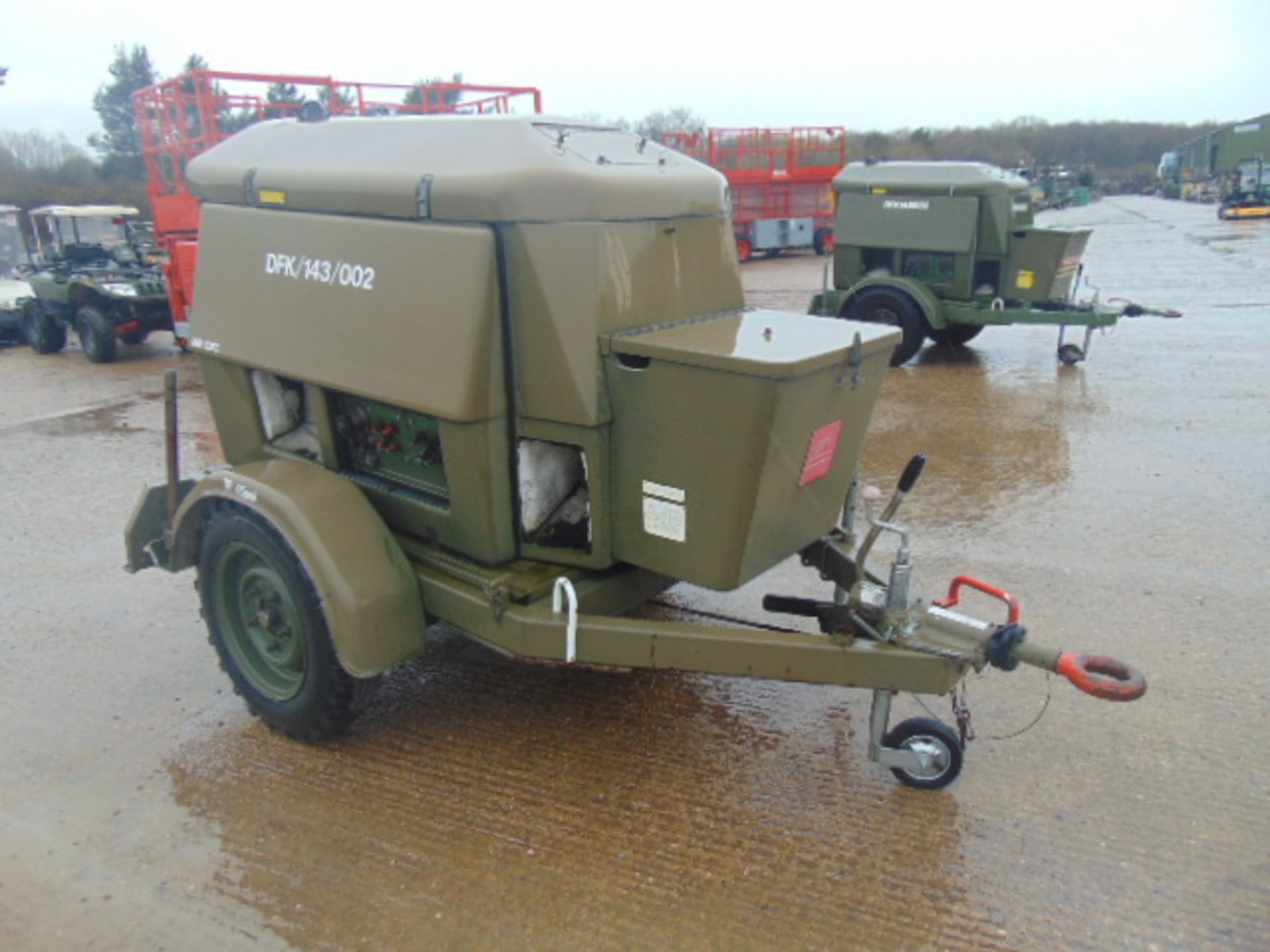 Ex Uk Royal Air Force Trailer Mounted 25 KVA Generator