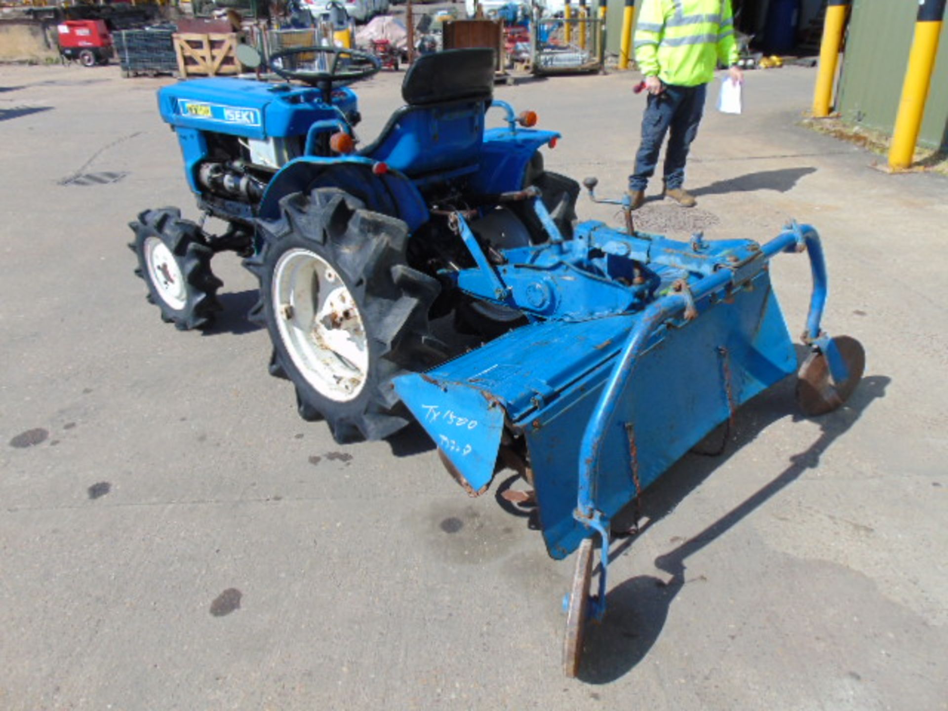 Iseki TX1500 4x4 Compact Tractor c/w Rotavator - Image 8 of 19