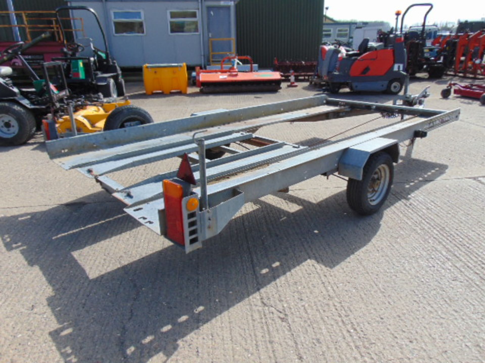 Brian James Single Axle Car Transporter Trailer C/W Ramps - Image 4 of 14