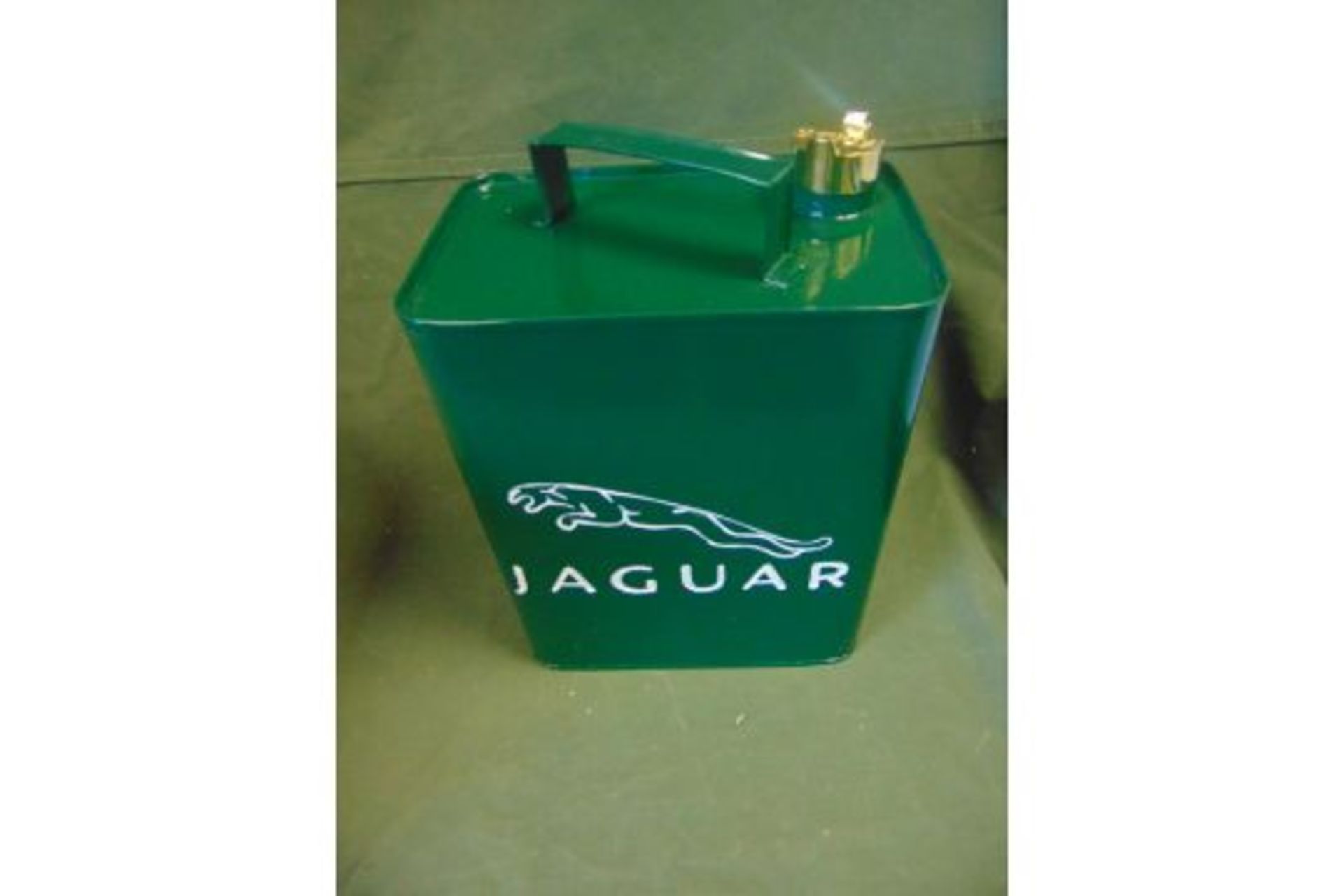 JAGUAR 1 GALL PETROL/ OIL CAN WITH BRASS CAP - UNUSED - Image 2 of 4