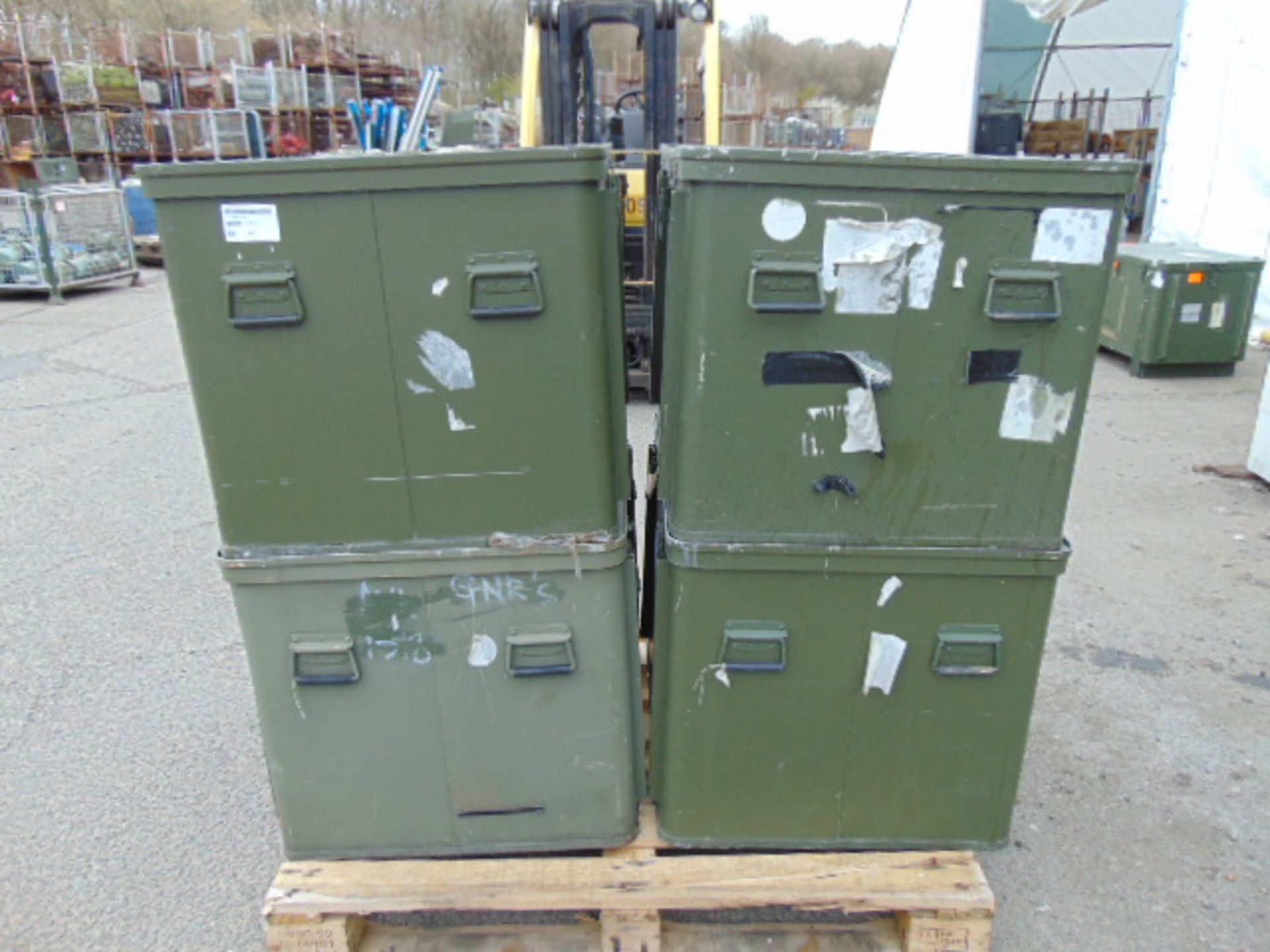 4 x Large Aluminium Storage Boxes 85 x 73 x 65 cms as shown - Image 3 of 7