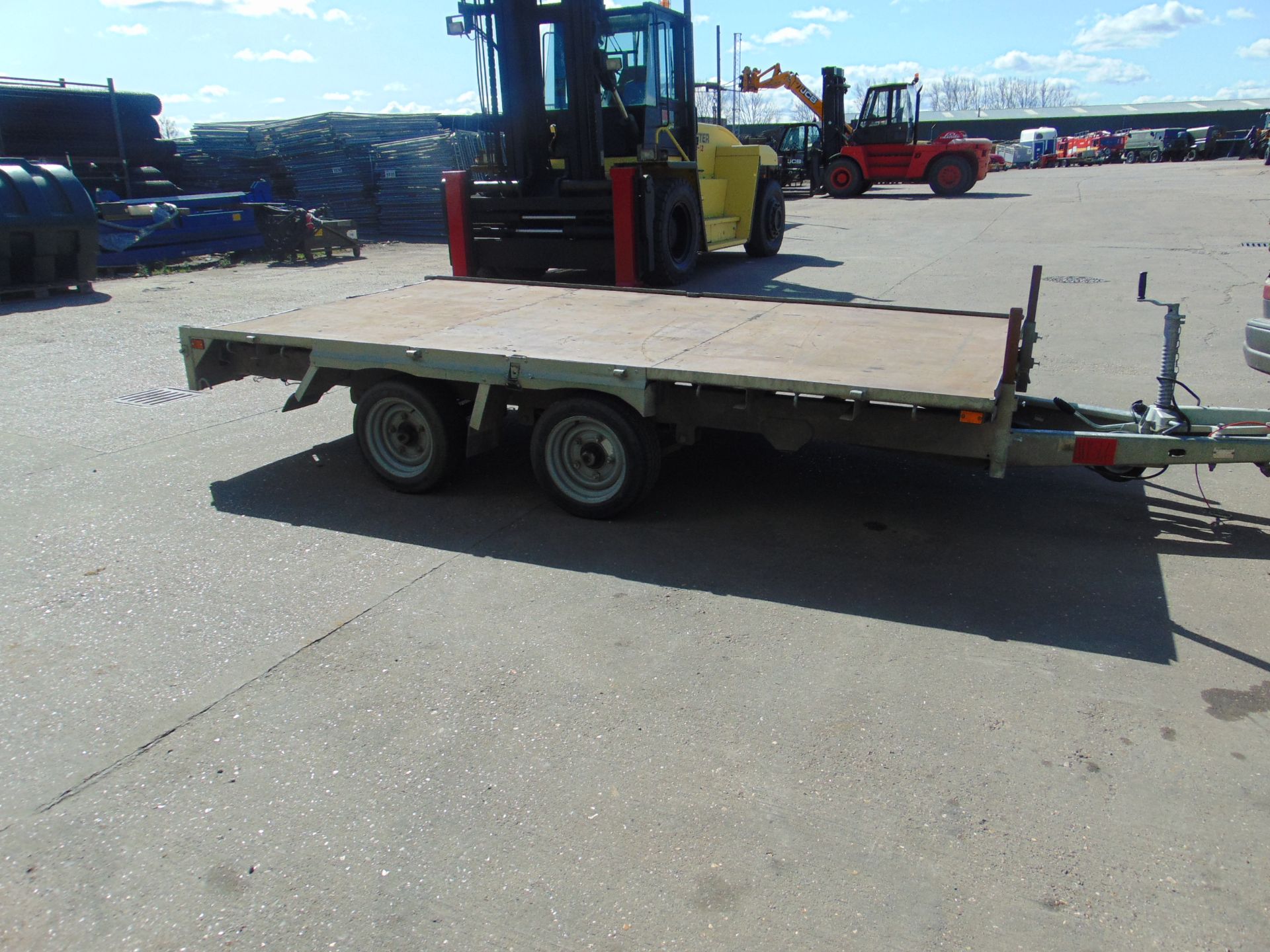 INDESPENSION 3500 KGS GALVANISED CAR/ PLANT TRAILER 12ft 6 ins X 6ft 6 ins 2 axle - Image 3 of 12