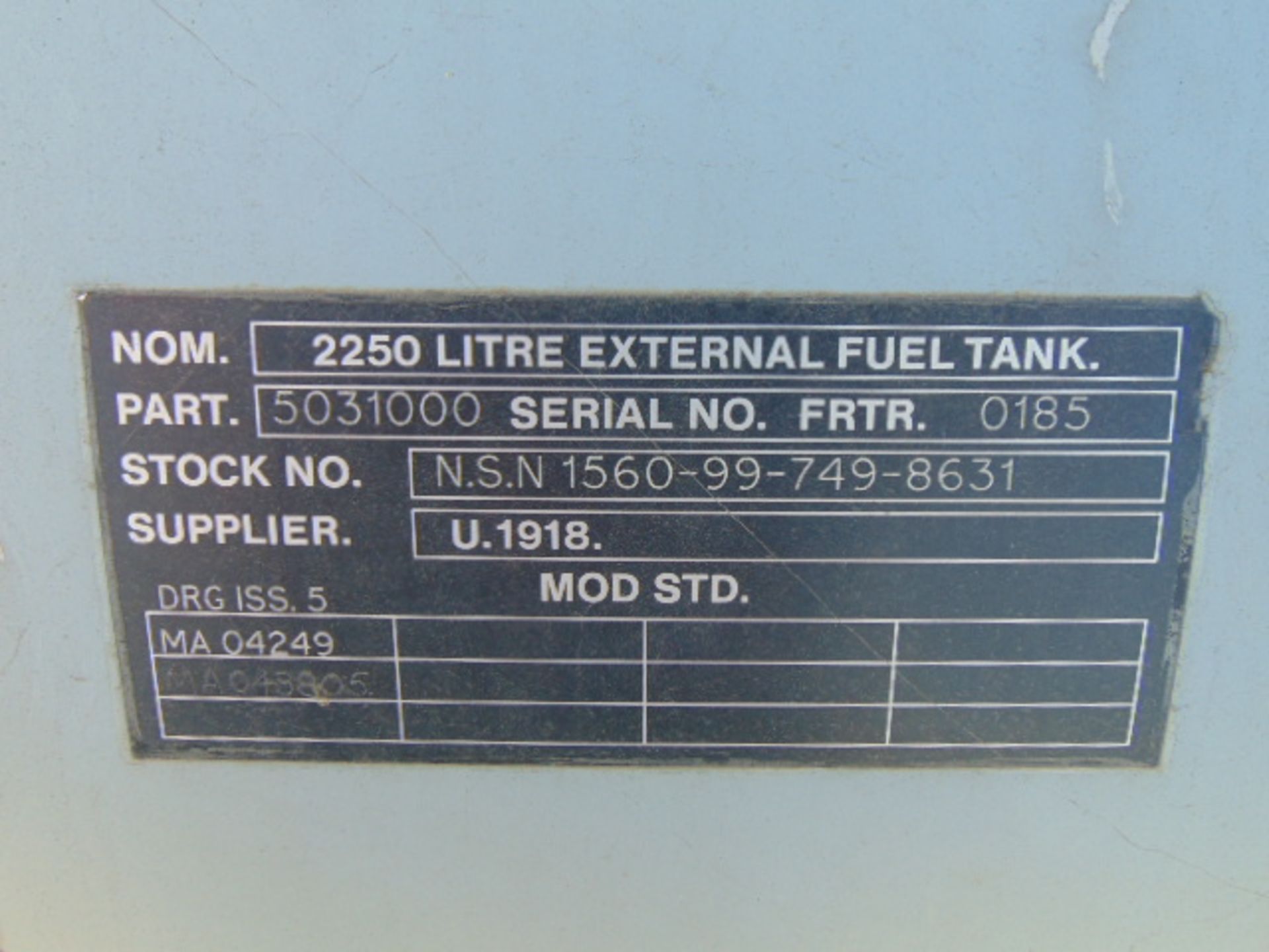 Tornado Strategic Bomber 2250 litre external fuel tank, Drop tank - Image 8 of 8