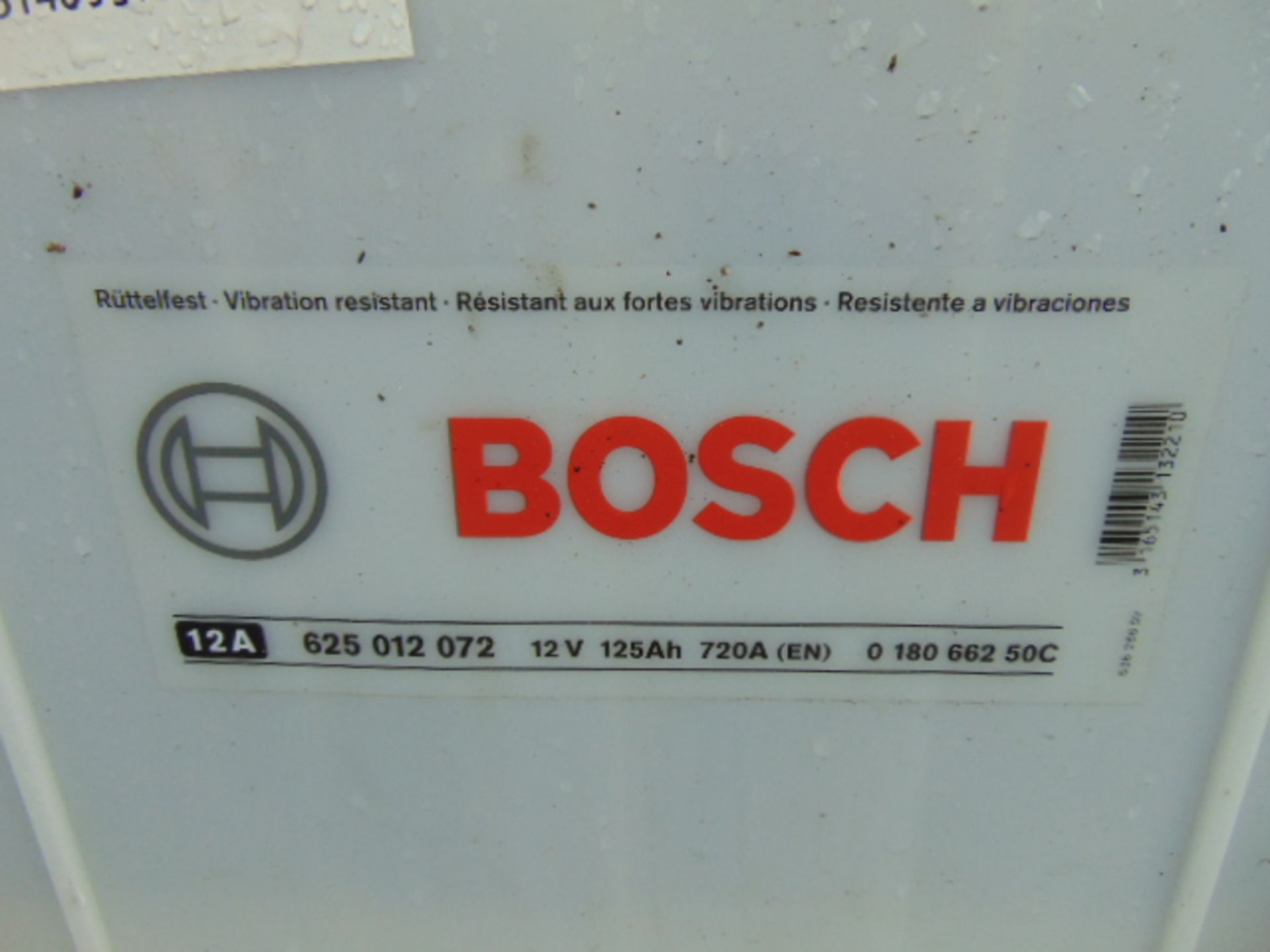 1 x Bosch 625 012 072 12v Truck Battery - Image 3 of 3