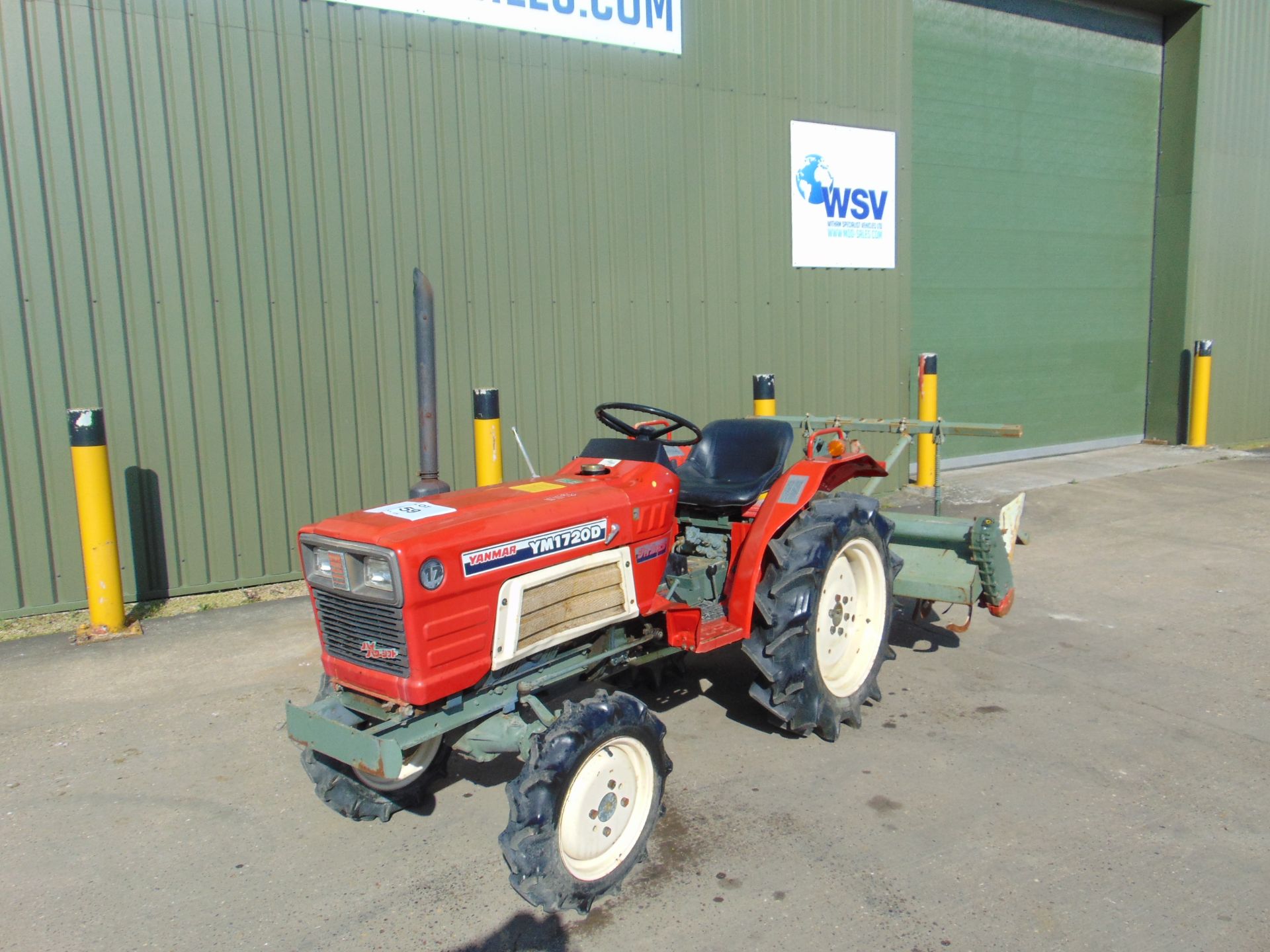 YANMAR YM1720D 4X4 COMPACT TRACTOR DIESEL WITH RS1504 ROTARVATOR 787 HOURS