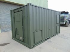 Ex Reserve Demountable Secure Workshop/Office Unit C/W Twist Locks, Air Con, Work Stations etc