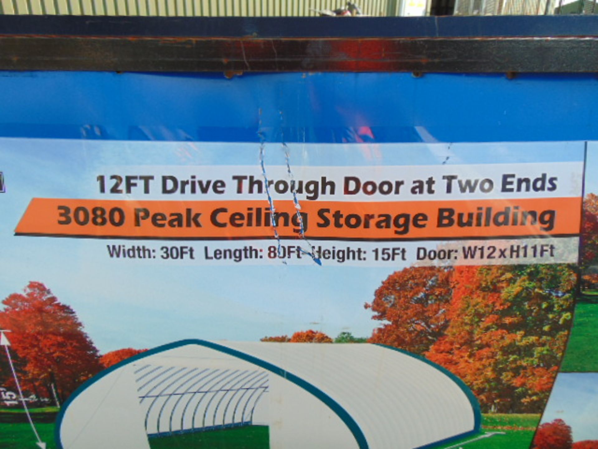 Huge L 80ft x W 30ft x H 15ft Relocatable Heavy Duty Storage Shelter New Unissued - Image 3 of 5