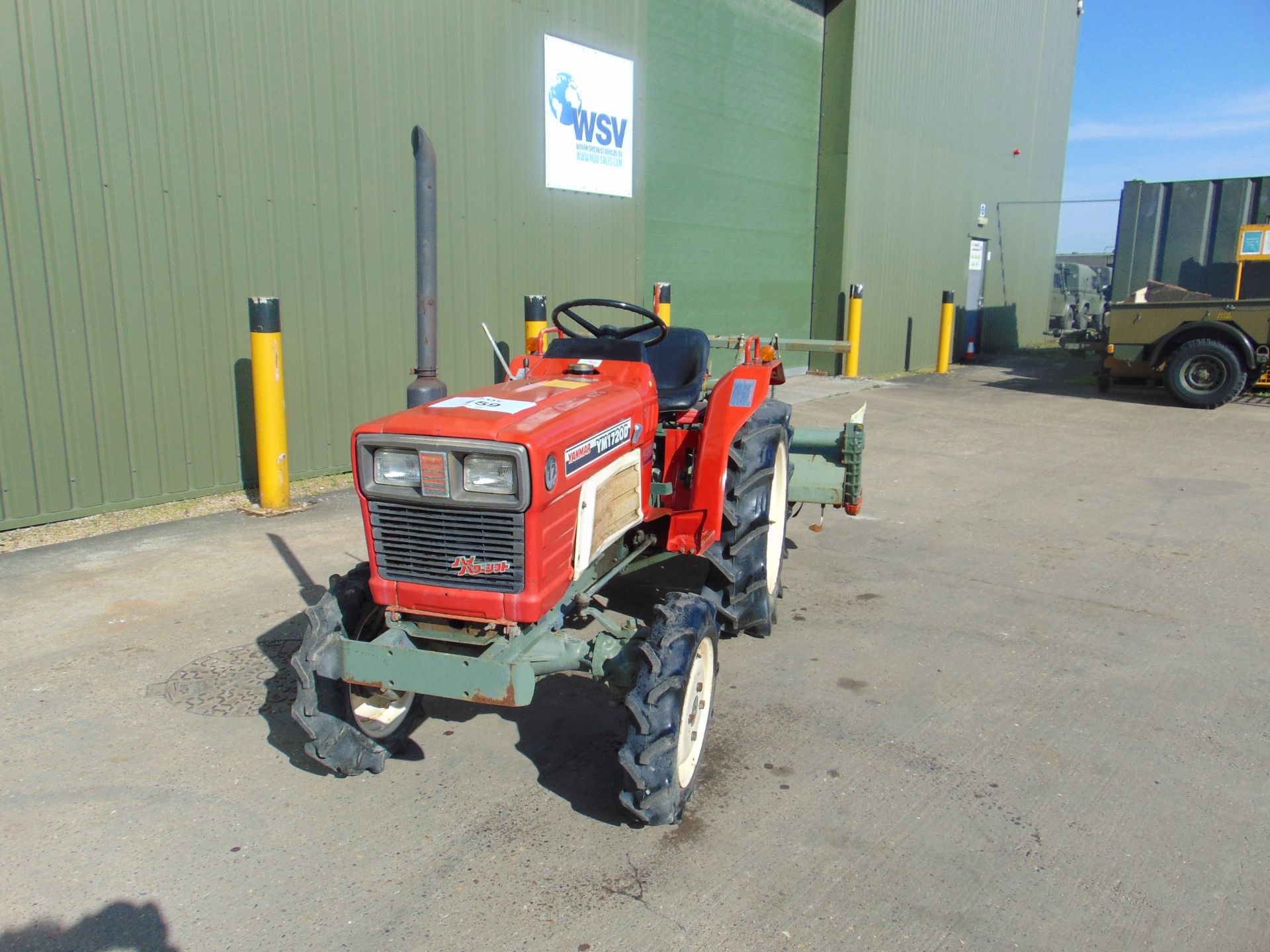YANMAR YM1720D 4X4 COMPACT TRACTOR DIESEL WITH RS1504 ROTARVATOR 787 HOURS - Image 3 of 15